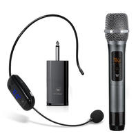 WinBridge WB032 Portable Wireless UHF Headset And Handheld Dual Microphone With Receiver