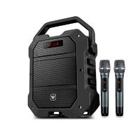 Winbridge K10 Multifunction 80 Watt UHF Wireless Karaoke Speaker with Dual Microphone